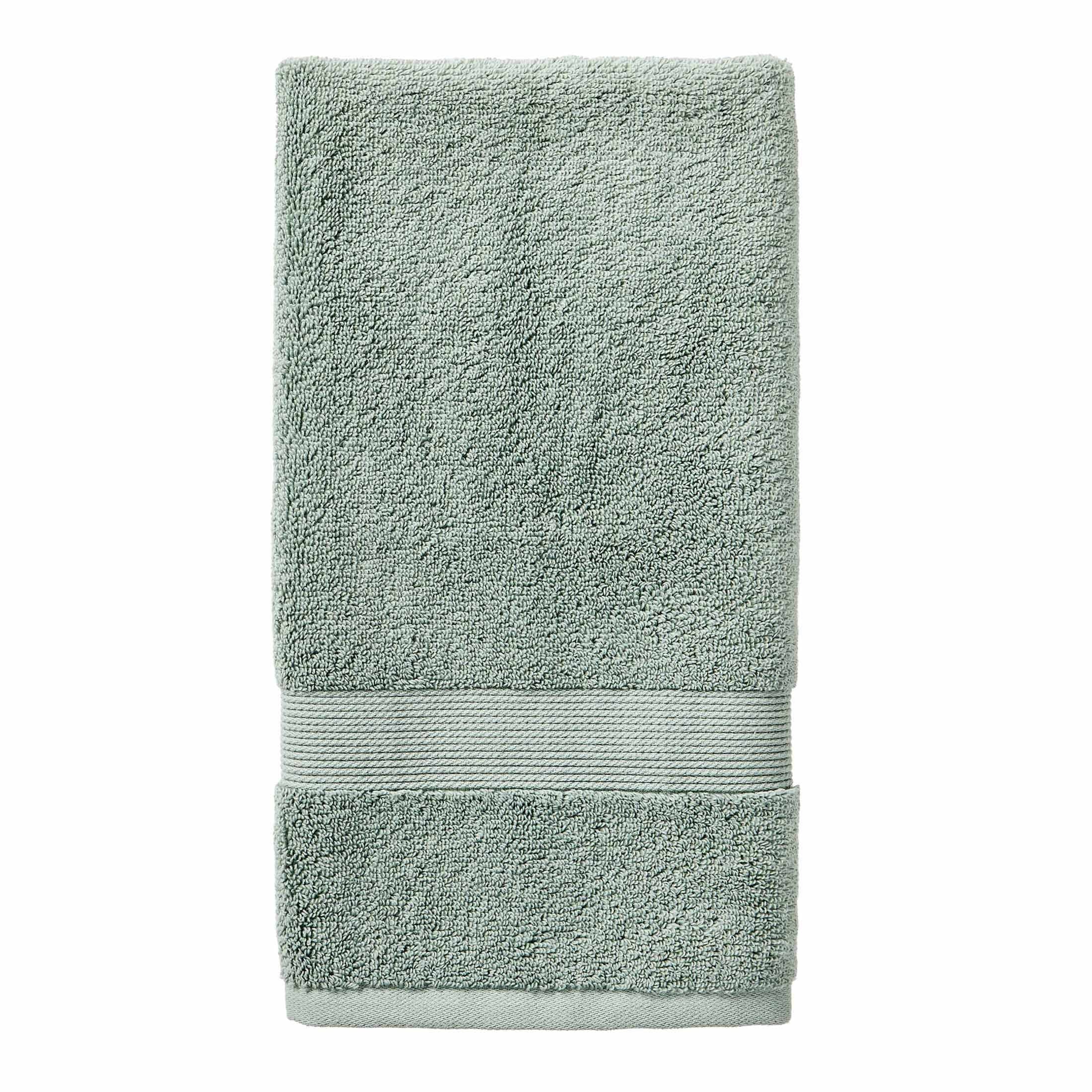 Better Homes & Gardens Signature Soft Solid Cotton 6 Piece Bath Towel Set,Green River