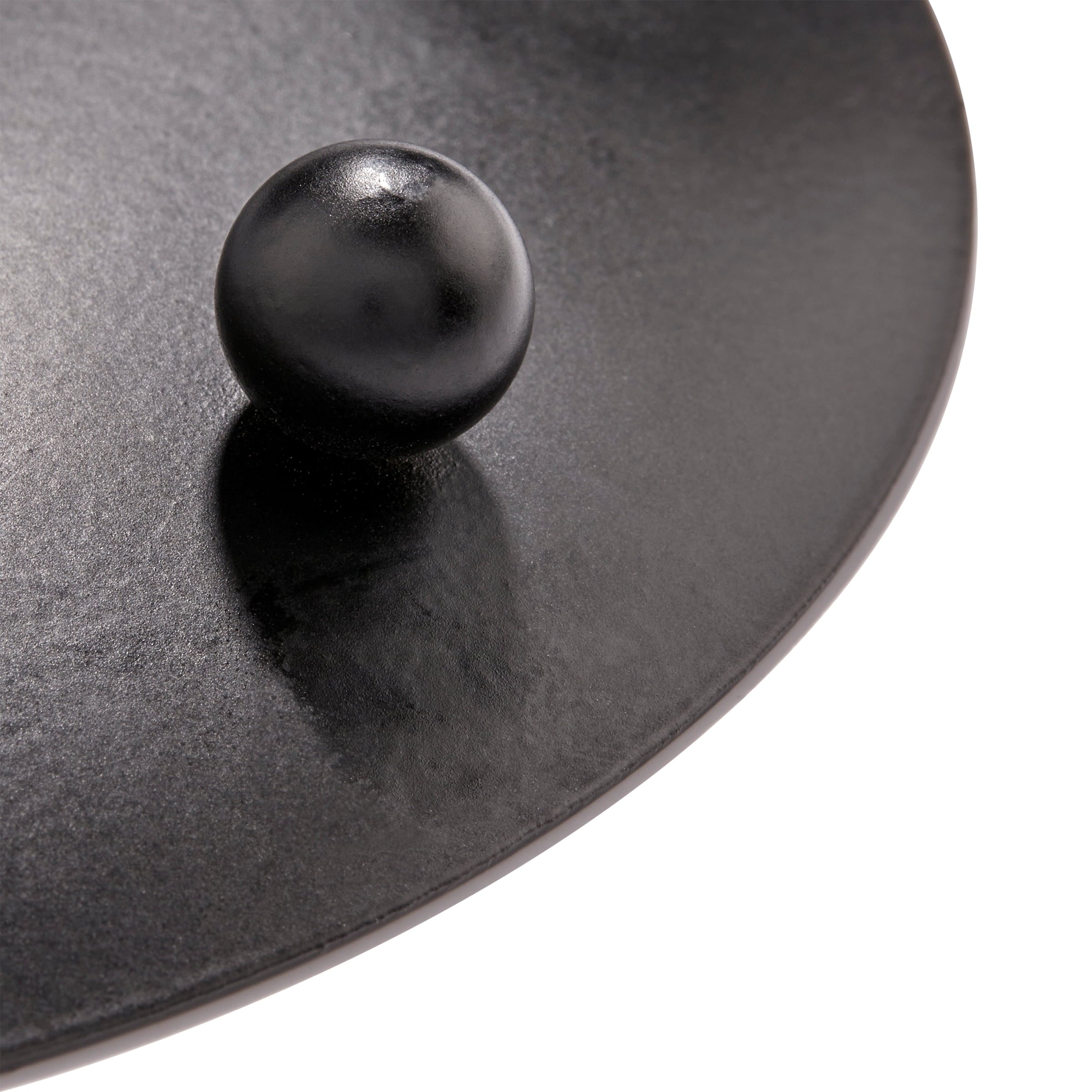 Mainstays Decorative Black Metal Pillar Tealight Candleholder Plate, 5"