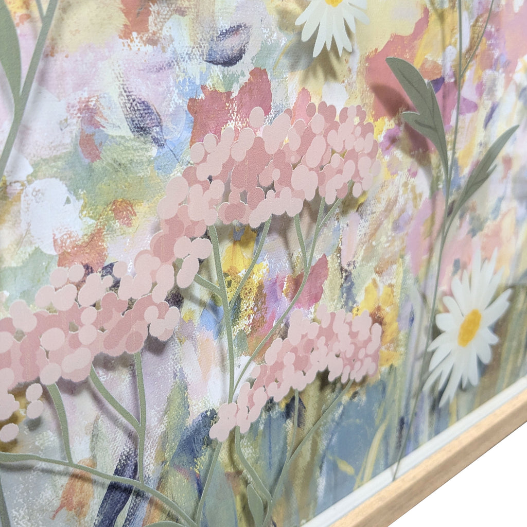 Bradley & Ballard 16X20 "Wildflower" Glass Wall Art