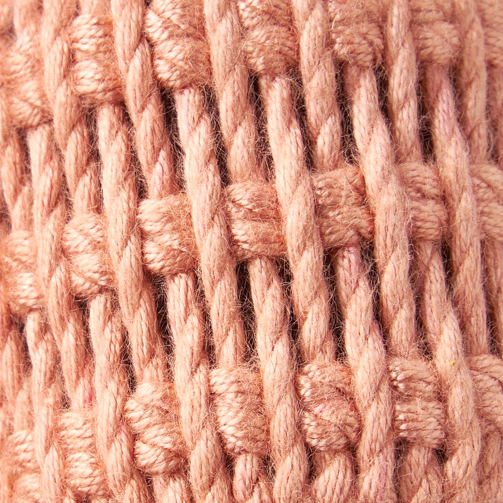 Beautiful Dining Braided Napkin Ring Set 100% Rayon with a Plastic Inner, Coral, 4 Pack