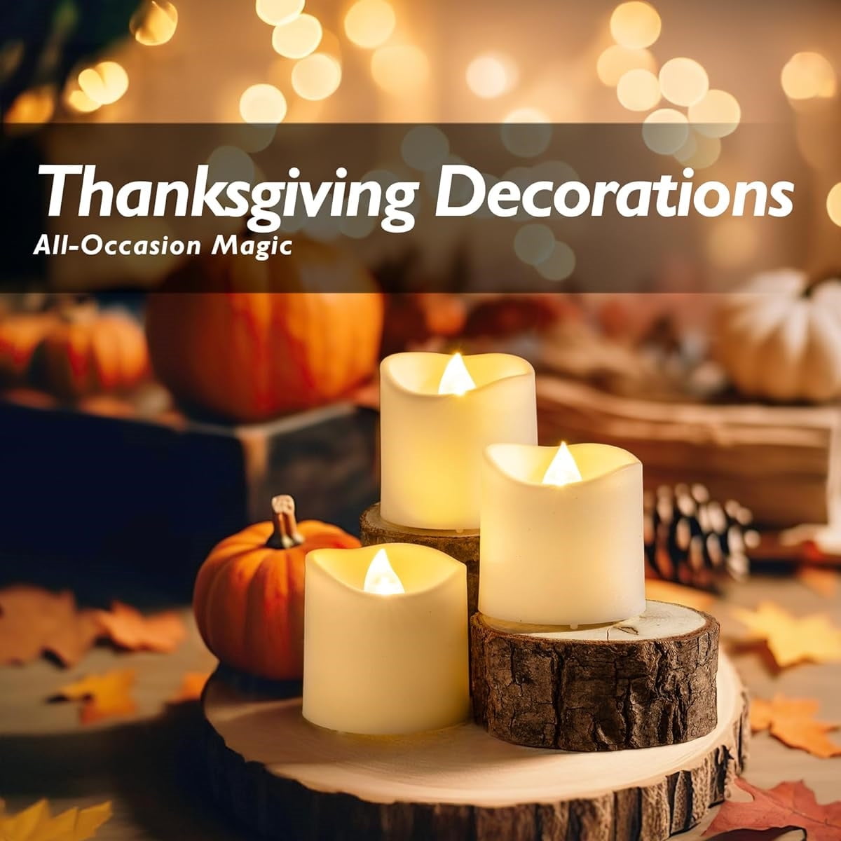 Homemory 12Pack Timer Flameless LED Votive Candles, Long Lasting Battery Operated Tea Light with Timers for Wedding, Table Decorations (Warm White)