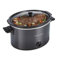 Hamilton Beach 10 Qt Slow Cooker, Stoneware Crock with Removable Pot, Black