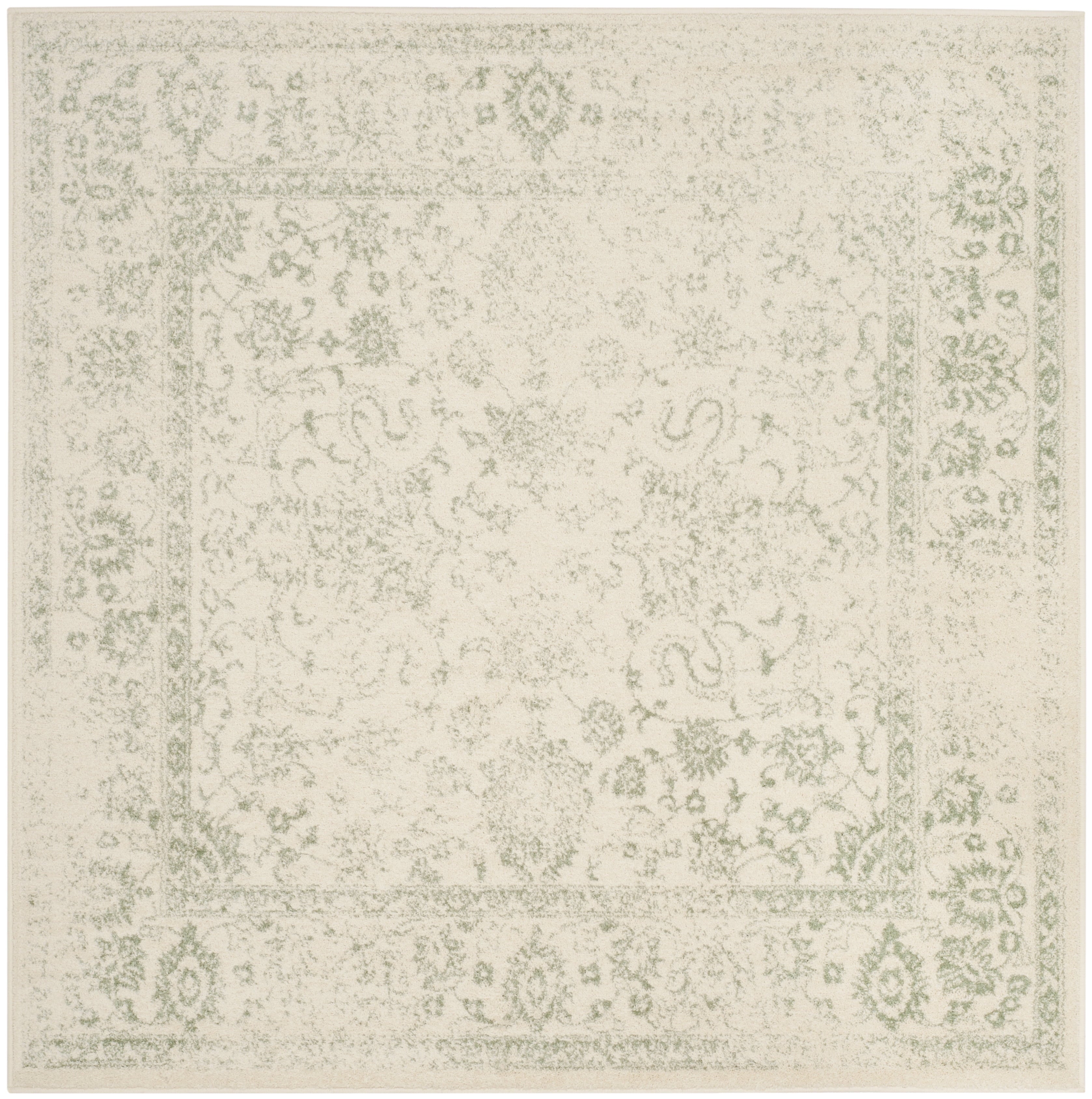 SAFAVIEH Adirondack Wyatt Traditional Distressed Area Rug, Grey/Blue, 8' x 10'
