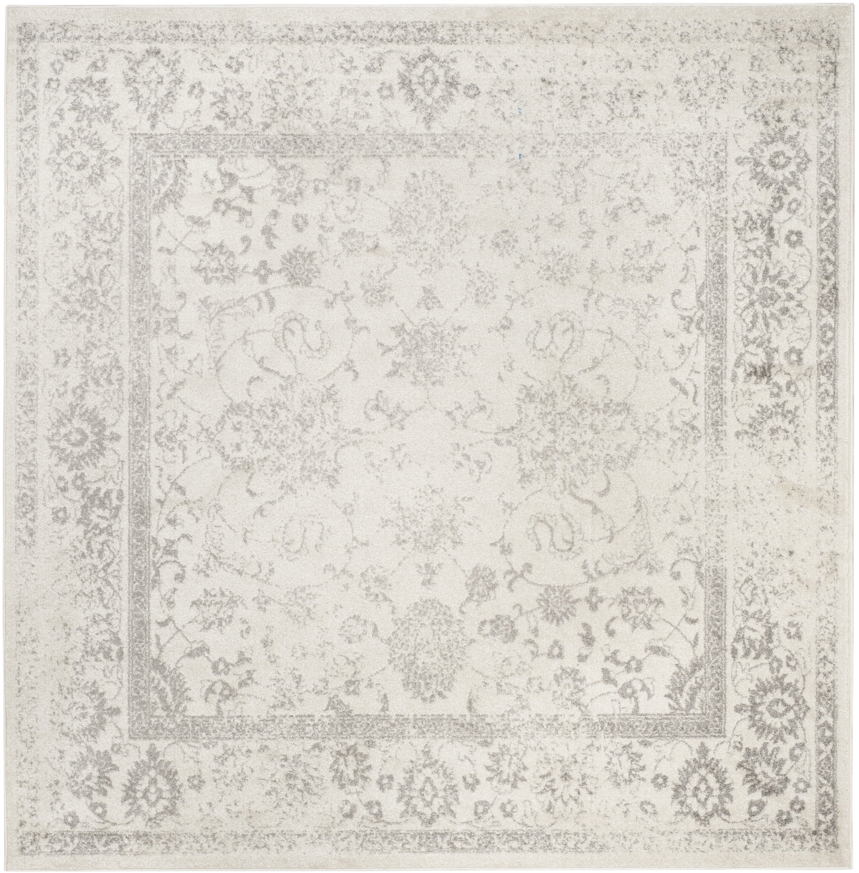 SAFAVIEH Adirondack Wyatt Traditional Distressed Area Rug, Grey/Blue, 8' x 10'