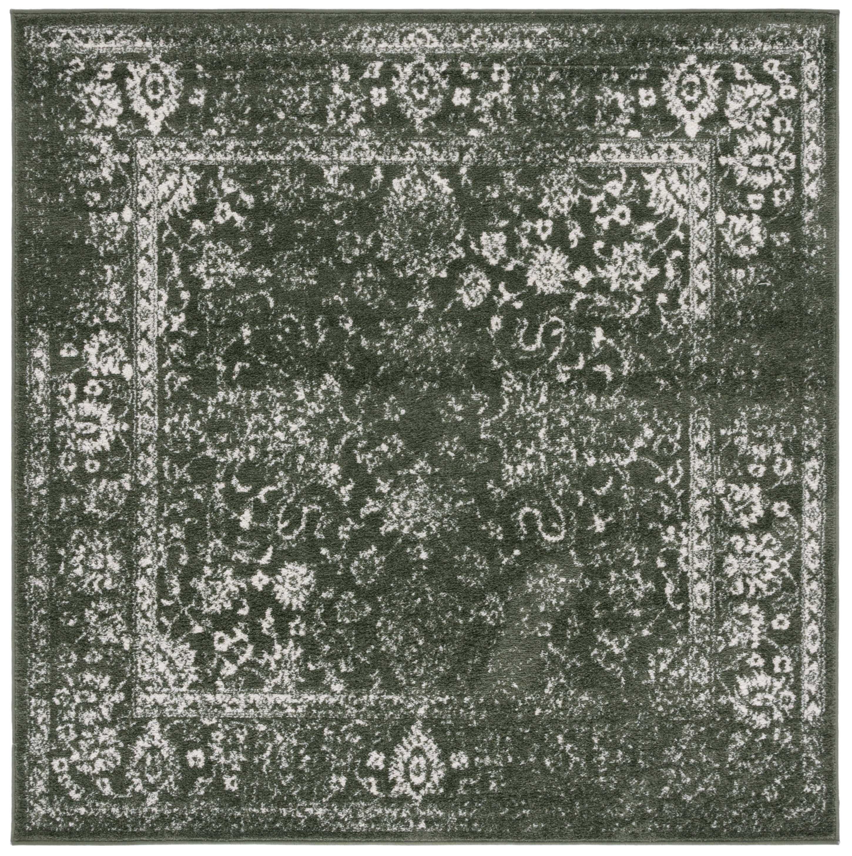 SAFAVIEH Adirondack Wyatt Traditional Distressed Area Rug, Grey/Blue, 8' x 10'
