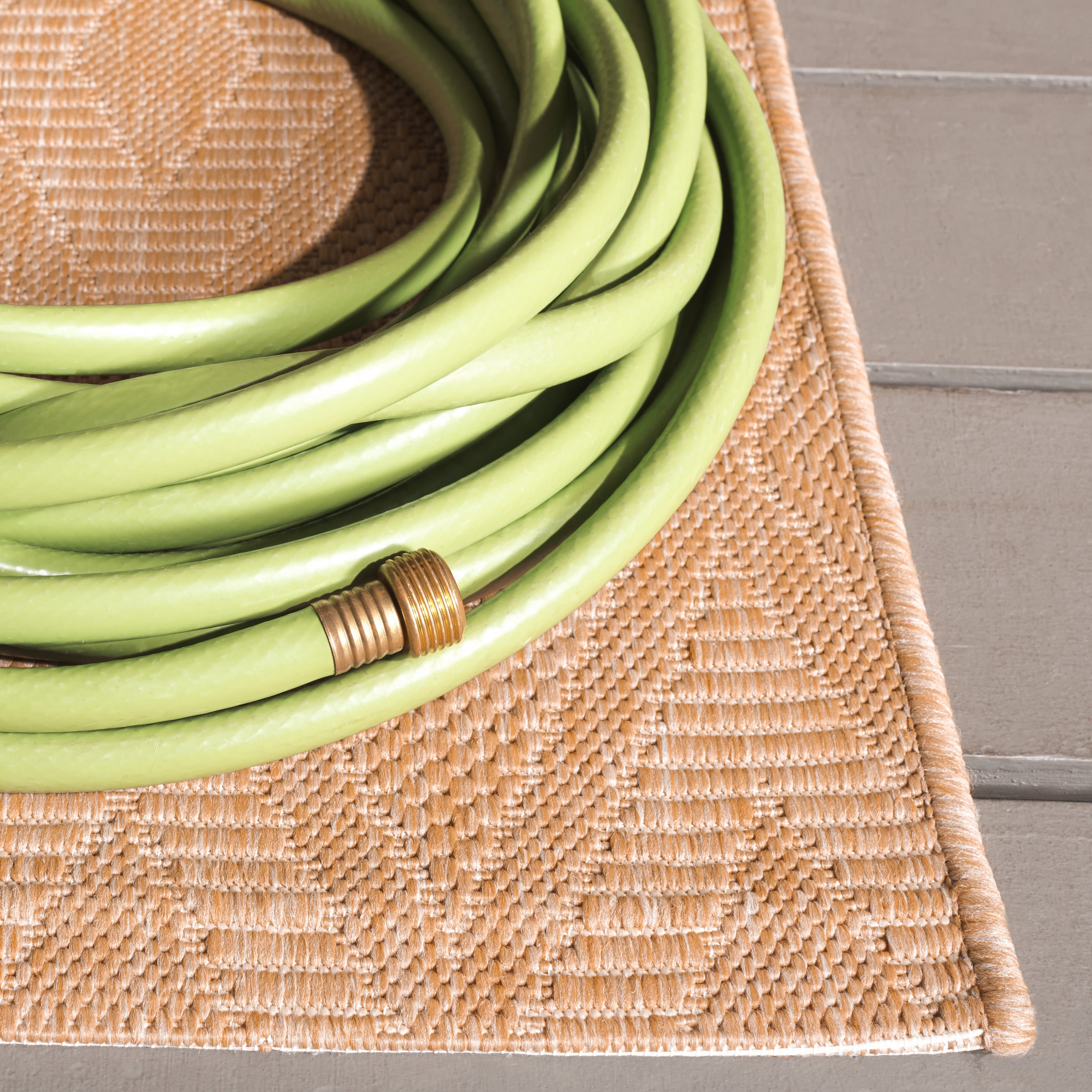 Safavieh Courtyard Teodor Geometric Indoor/Outdoor Area Rug, Natural, 5'3" x 7'7"