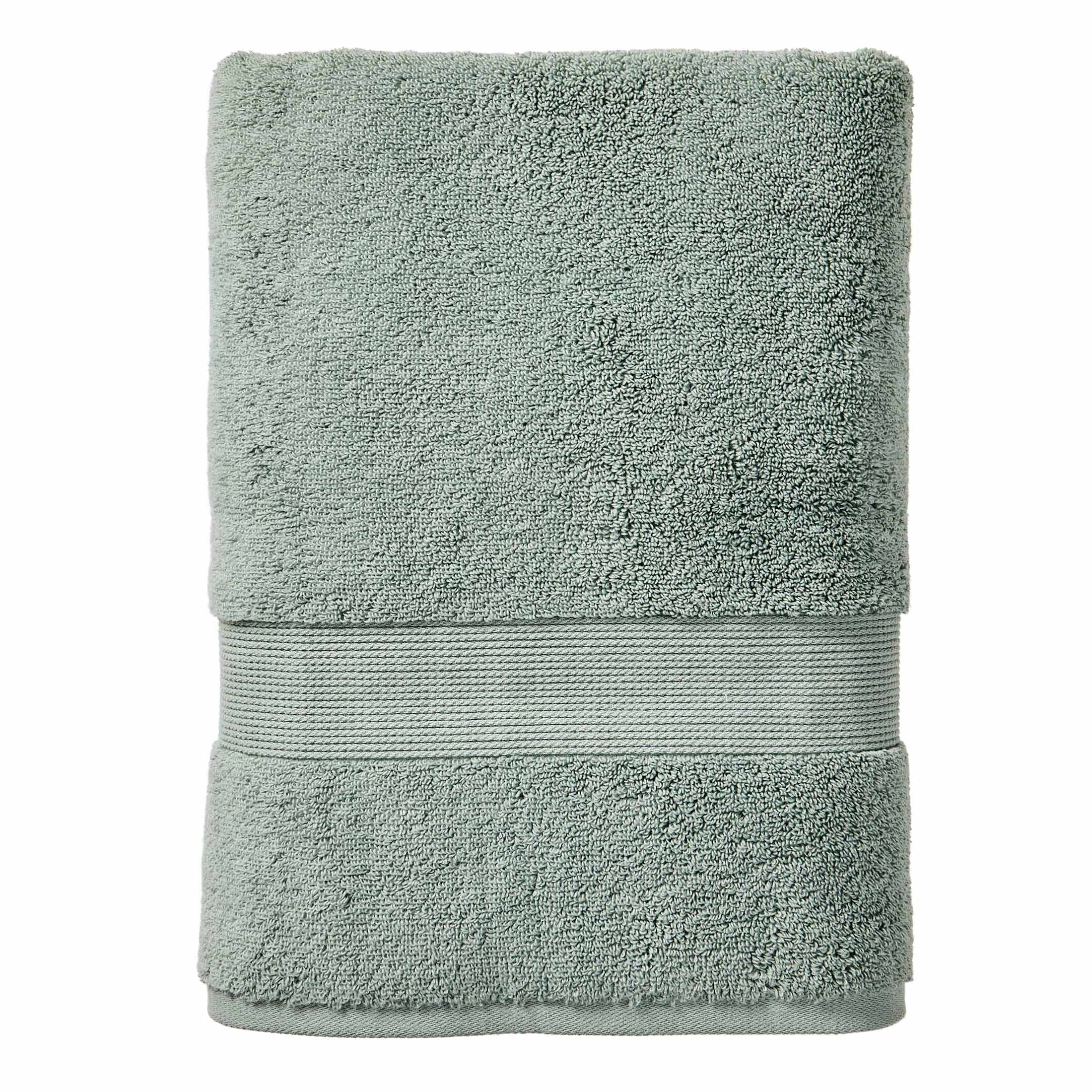 Better Homes & Gardens Signature Soft Solid Cotton 6 Piece Bath Towel Set,Green River