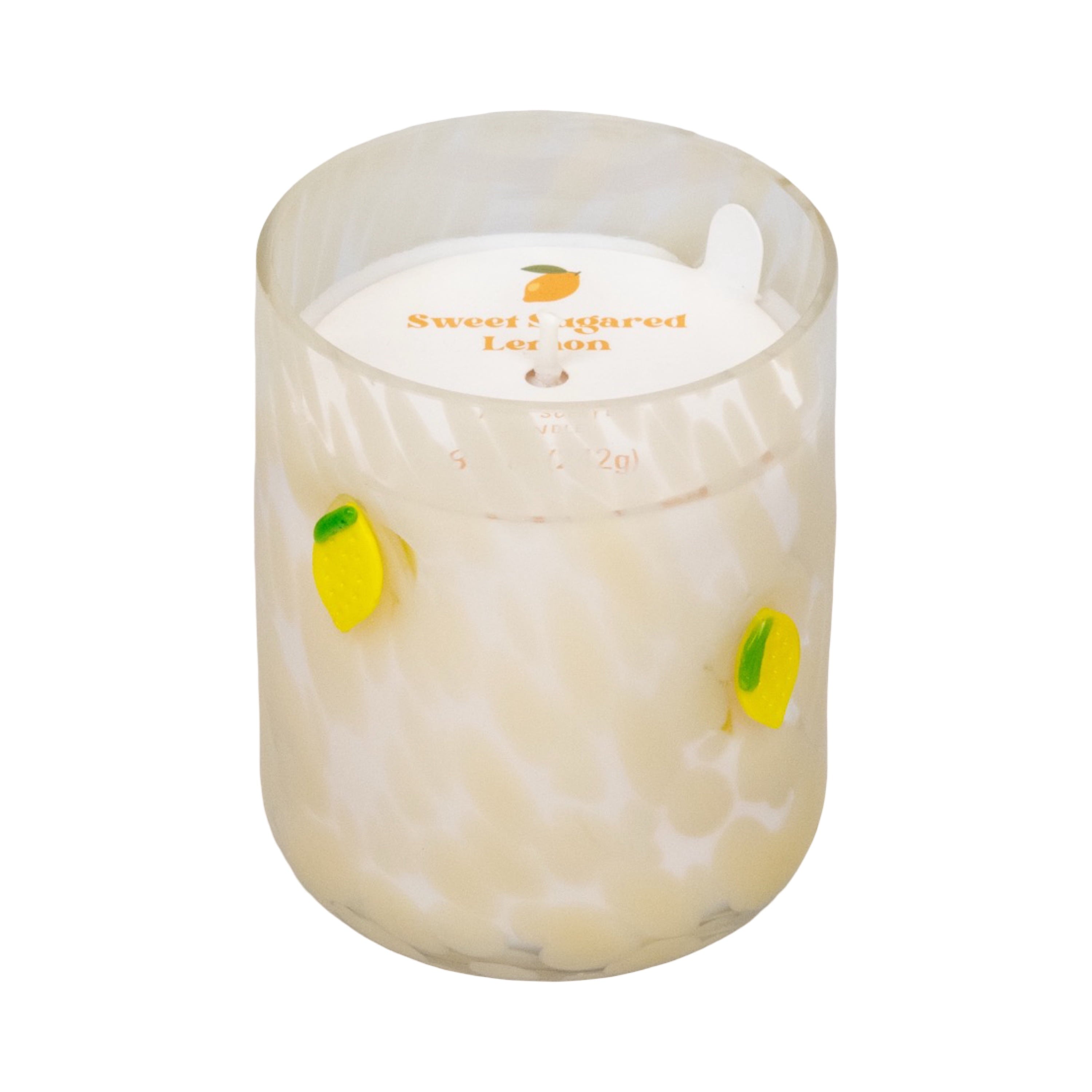 Mainstays 1-Wick Art Glass Scented Jar Candle, Sweet Sugared Lemon, 8.5 oz.
